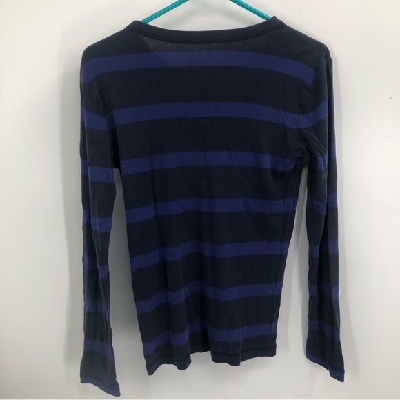 Gap Women's purple striped long sleeve top Super soft size medium - Picture 5 of 8